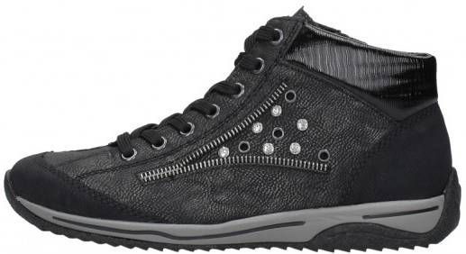Rieker dames veterschoenen Zwart Damesschoenen