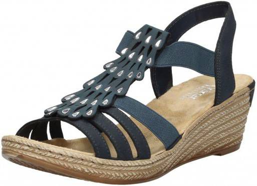 Unisa Lupa Sandalen Met Sleehak Dames Blauw - Schoenen.nl