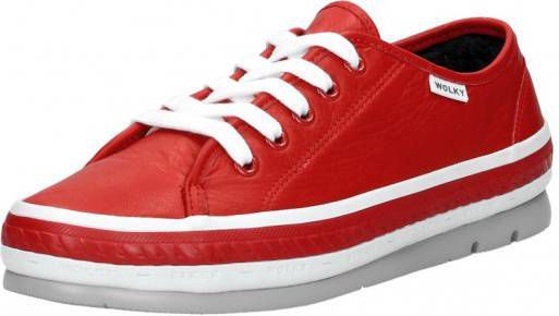 Lage Sneakers Wolky 01230 Linda 30500 rood leer Damesschoenen