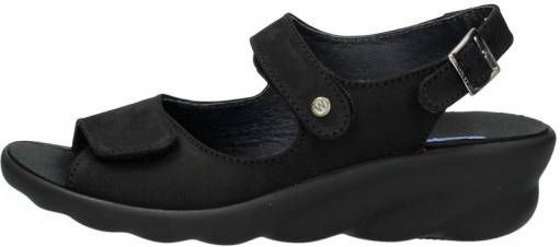 Sandalen Wolky 03125 Scala 11000 zwart nubuck - Damesschoenen.nl