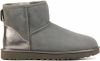 UGG Classic Mini Shine suède enkelboots grijs/metallic online kopen