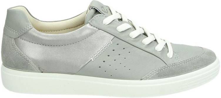 Ecco Soft 7 leren sneakers grijs - Damesschoenen.nl