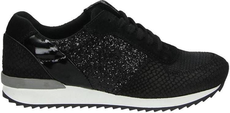 Hobb's lage sneakers zwart - Damesschoenen.nl