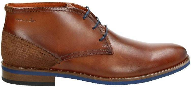 Van Lier hoge nette schoenen cognac Damesschoenen
