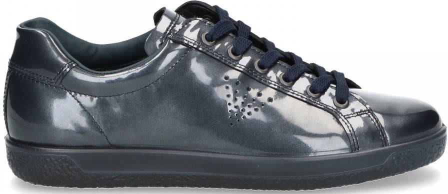 Ecco Soft 1 Veterschoen Dames Blauw Damesschoenen
