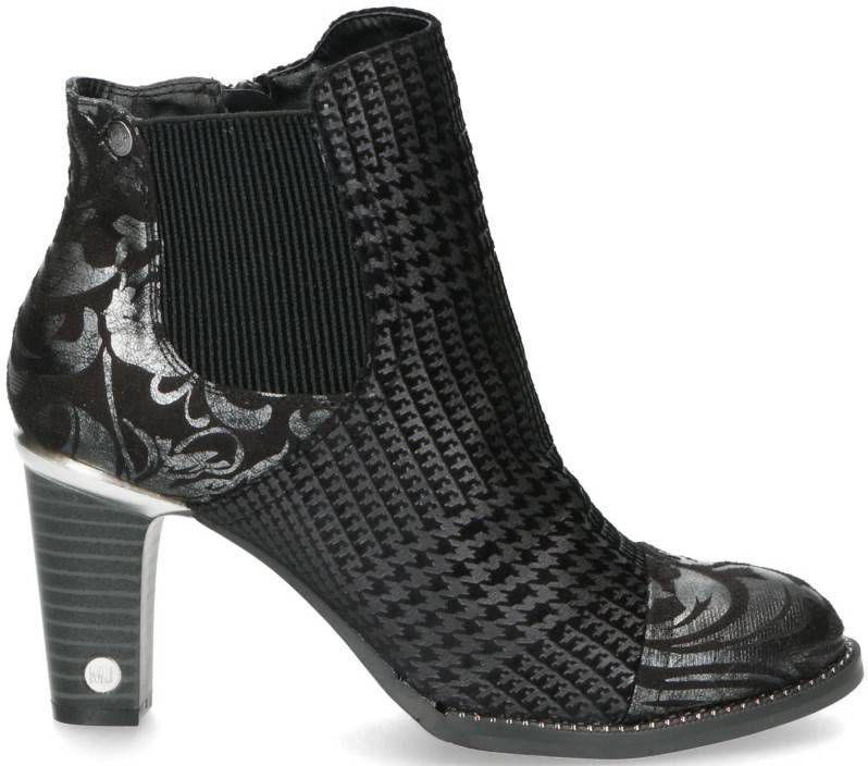 Mustang Enkellaars Dames Metallic Zwart Damesschoenen