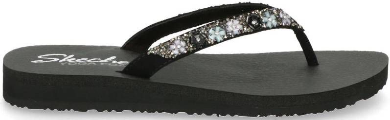 Skechers Meditation Daisy Delight Slipper Dames Zwart
