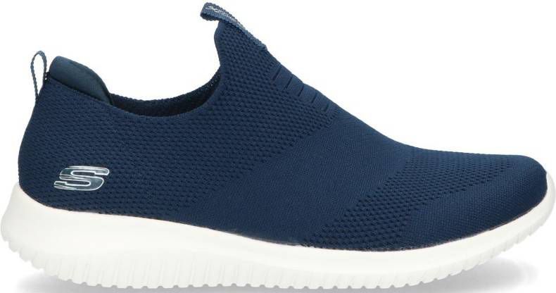 Donkerblauwe Slip-on Sneakers Skechers Ultra Flex First Take -  Damesschoenen.nl