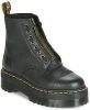 Dr Martens Anfibio Dr. Martens Sinclair in pelle nera martellata con maxi suola online kopen