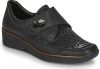 Rieker Sport Kuwait Scubabelva Deserto Softlack loafers , Zwart, Dames online kopen