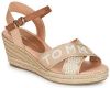 Tommy Hilfiger Groene Sandalen Tommy Webbing Low Wedge online kopen