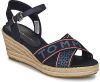 Tommy Hilfiger Groene Sandalen Tommy Webbing Low Wedge online kopen