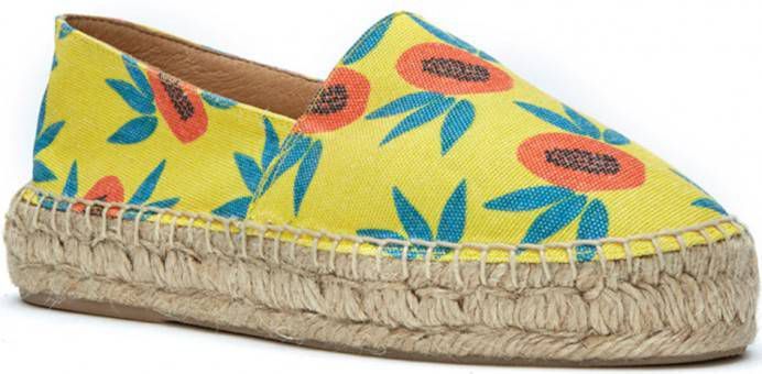 Fabienne Chapot Espadrilles Espadrille Printed Geel Damesschoenen