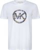 Michael Kors T shirts FLR Circle Logo Tee Wit online kopen