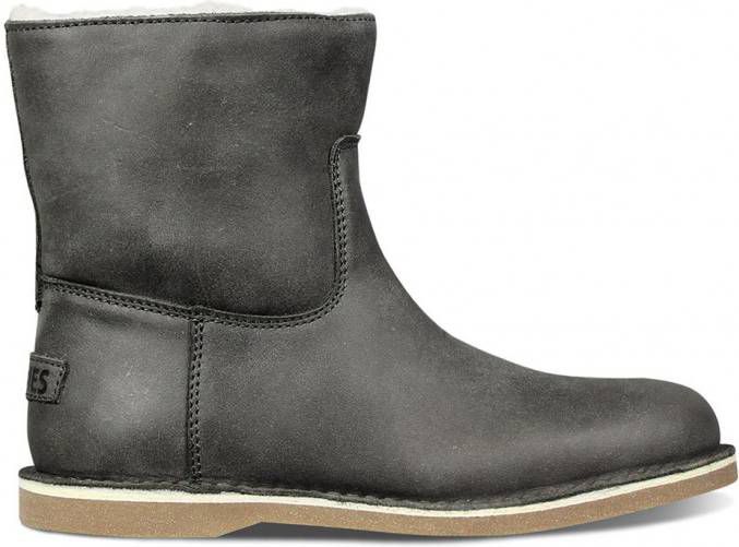 Shabbies Laarsjes Ankle Boot Low Hand Buffed Grijs Damesschoenen