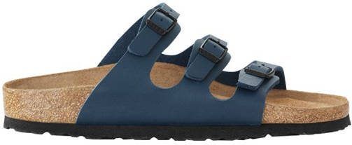 Birkenstock Slippers Florida BF SFB Regular Blauw - Damesschoenen.nl