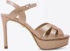 Lola Cruz Platform stiletto sandalen , Beige, Dames online kopen
