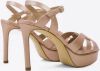Lola Cruz Platform stiletto sandalen , Beige, Dames online kopen