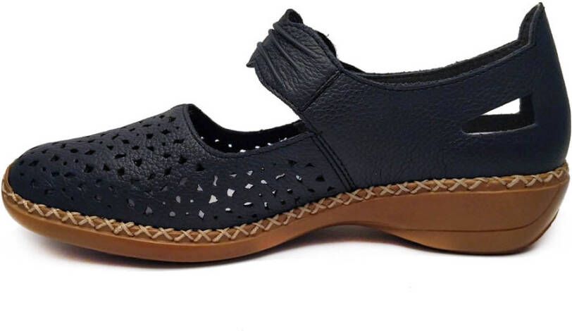 Rieker Platte sandalen , Blauw, Dames online kopen