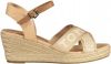 Tommy Hilfiger Groene Sandalen Tommy Webbing Low Wedge online kopen