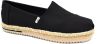 Toms Alpargata Platform Rope espadrilles zwart online kopen