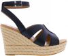 Ugg Careena wedge sandals , Zwart, Dames online kopen