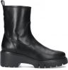 Unisa Leather Ankle Boots With ZIP , Zwart, Dames online kopen