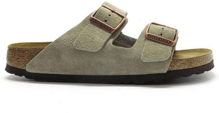 Birkenstock Slippers ARIZONA SFB van suèdeleer, smalle schoenwijdte online kopen