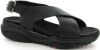 XSensible Corfu 30036 5.001 Zwart Kruisband Sandaal online kopen