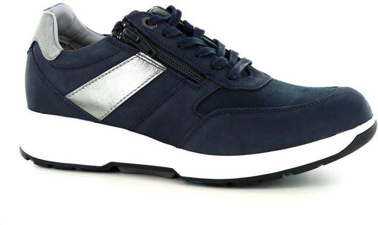 Xsensible 30201 .2.220 Tokyo Navy Donkerblauw Veterschoen - Damesschoenen.nl