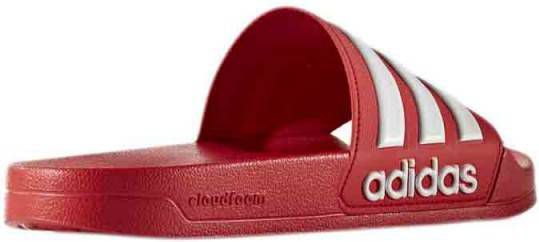 Adidas Adilette Cloudfoam Slipper Scarlet Future White Scarlet ... Adidas Adilette Cloudfoam Slipper Scarlet Future White Scarlet ...