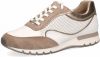 Caprice Ginga comfort leren sneakers wit/beige online kopen