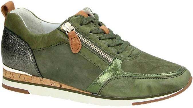 Gabor suÃ¨de sneakers groen - Damesschoenen.nl