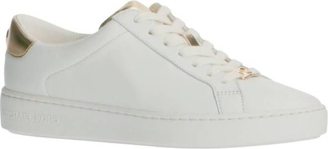 Michael Kors Irving Lace Up leren sneakers wit/goud - Damesschoenen.nl
