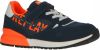 REPLAY Shoot Jr Elastic suède sneakers donkerblauw/oranje online kopen