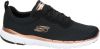 Skechers Flex Appeal 3.0 sneakers zwart/brons online kopen
