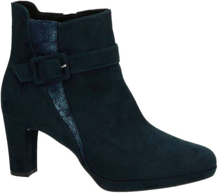 Tamaris enkellaarsjes blauw - Damesschoenen.nl