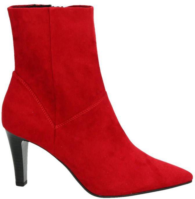 Tamaris enkellaarsjes rood - Damesschoenen.nl