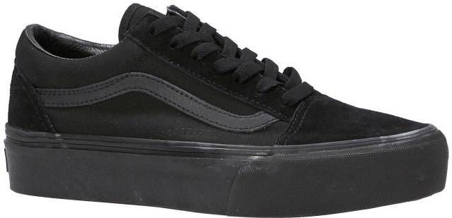 VANS Old Skool Platform sneaker met leren details - Damesschoenen.nl