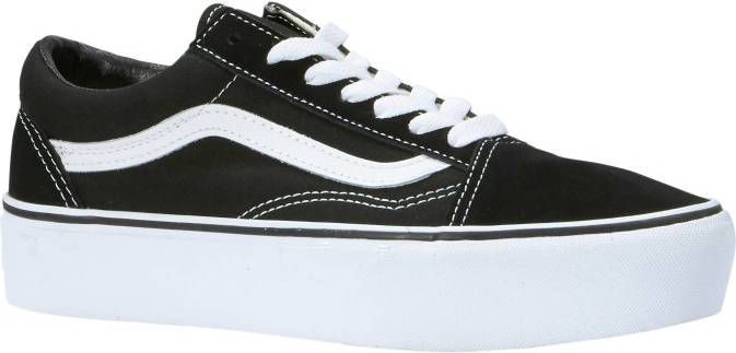 Vans Old Skool Platform VN0A3BUY281 Zwart / Wit-38.5 maat 38.5 -  Damesschoenen.nl