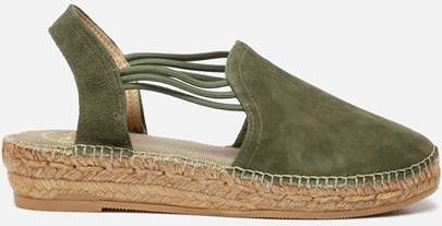 Toni Pons Nuria suède espadrilles groen - Damesschoenen.nl